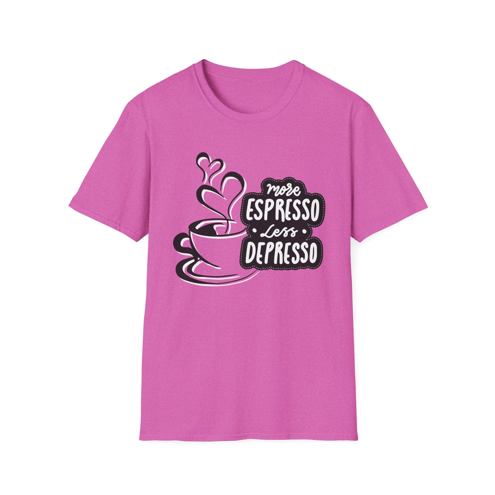 Coffee Lover's Softstyle T-Shirt, Unisex Funny Tee, Espresso Vibes Gift, Casual Wear, Great for Birthdays & Coffee Events