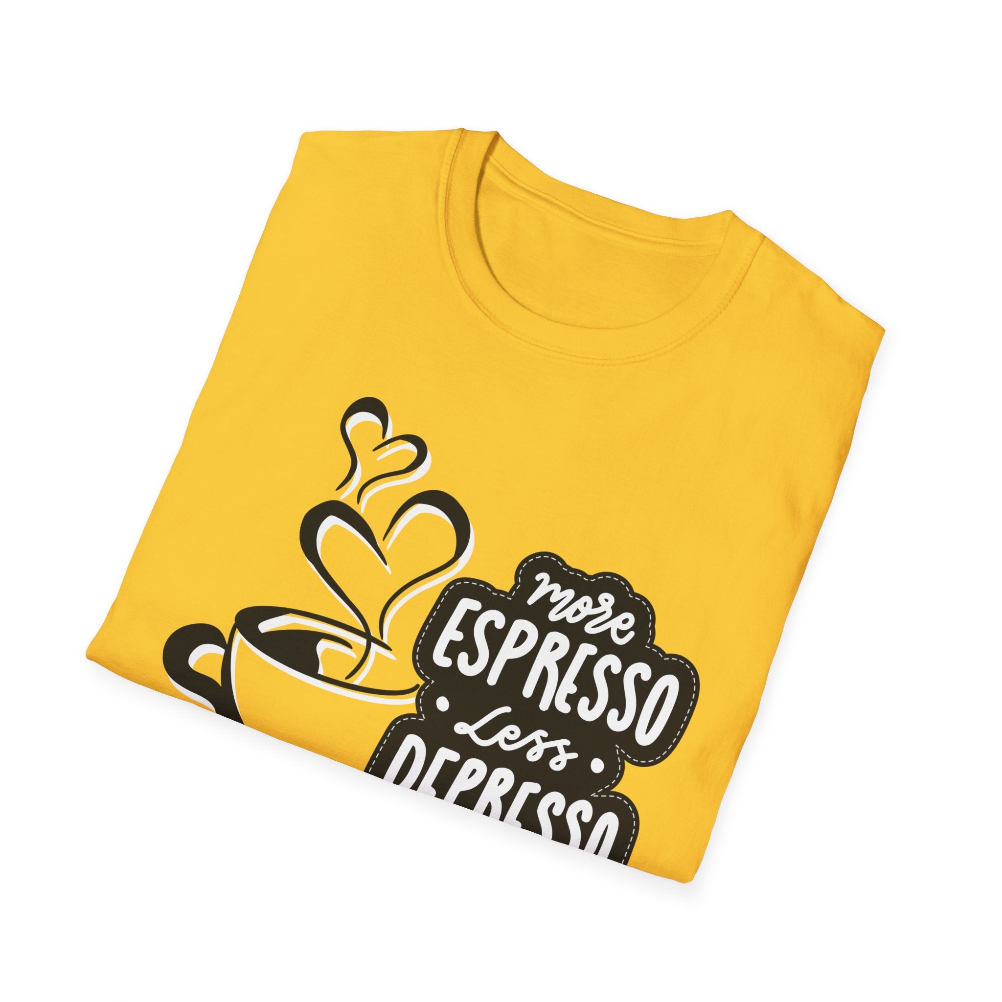 Coffee Lover's Softstyle T-Shirt, Unisex Funny Tee, Espresso Vibes Gift, Casual Wear, Great for Birthdays & Coffee Events