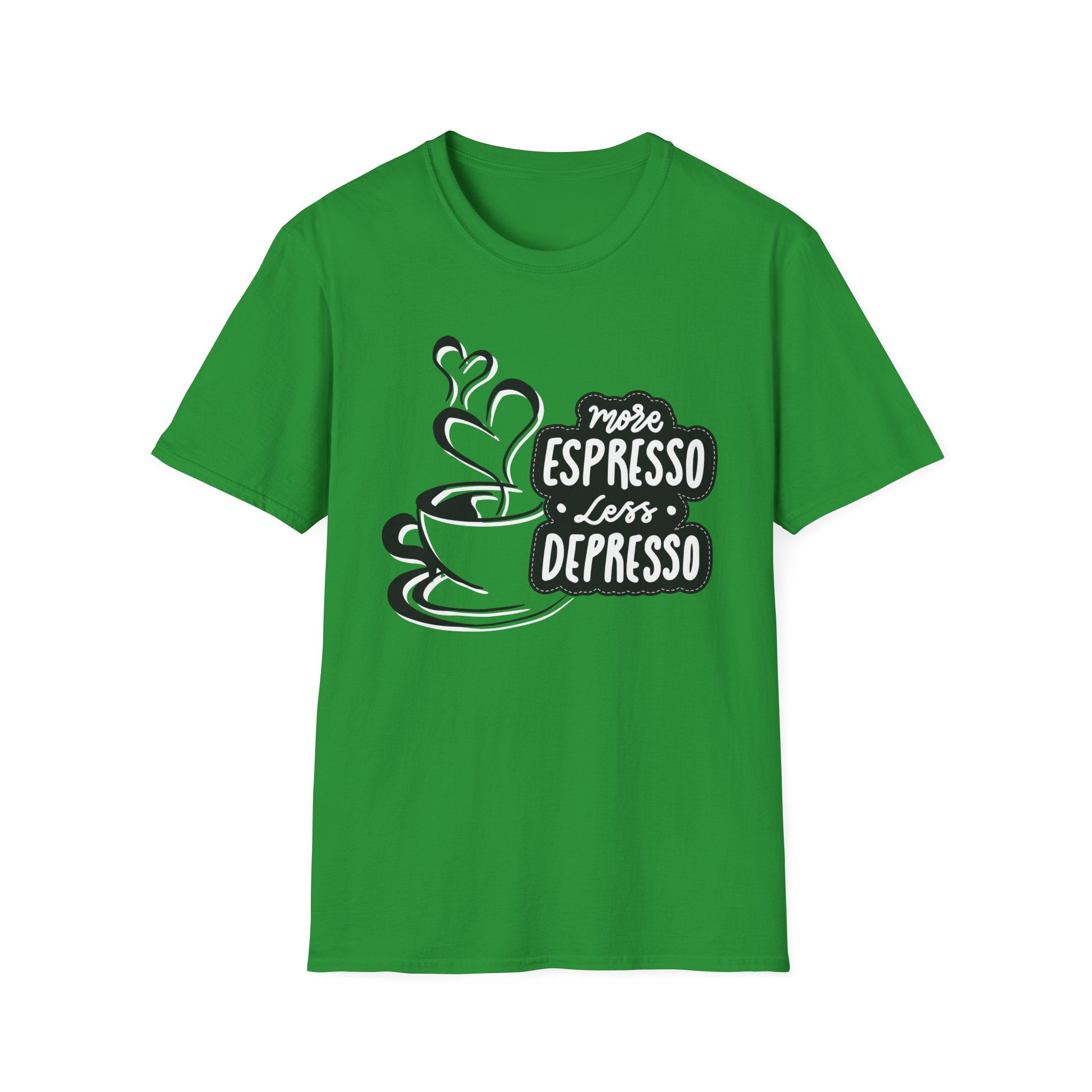 Coffee Lover's Softstyle T-Shirt, Unisex Funny Tee, Espresso Vibes Gift, Casual Wear, Great for Birthdays & Coffee Events