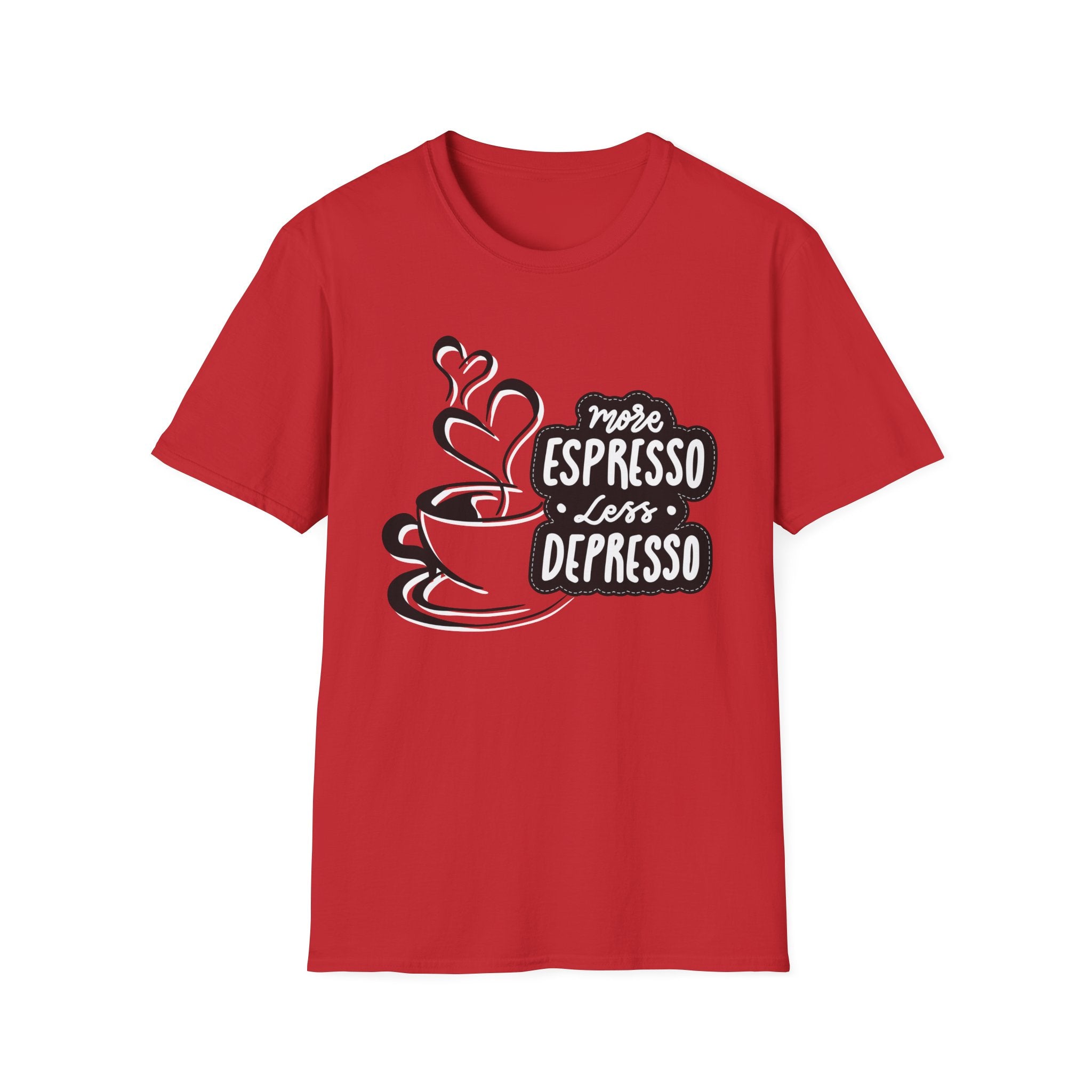 Coffee Lover's Softstyle T-Shirt, Unisex Funny Tee, Espresso Vibes Gift, Casual Wear, Great for Birthdays & Coffee Events