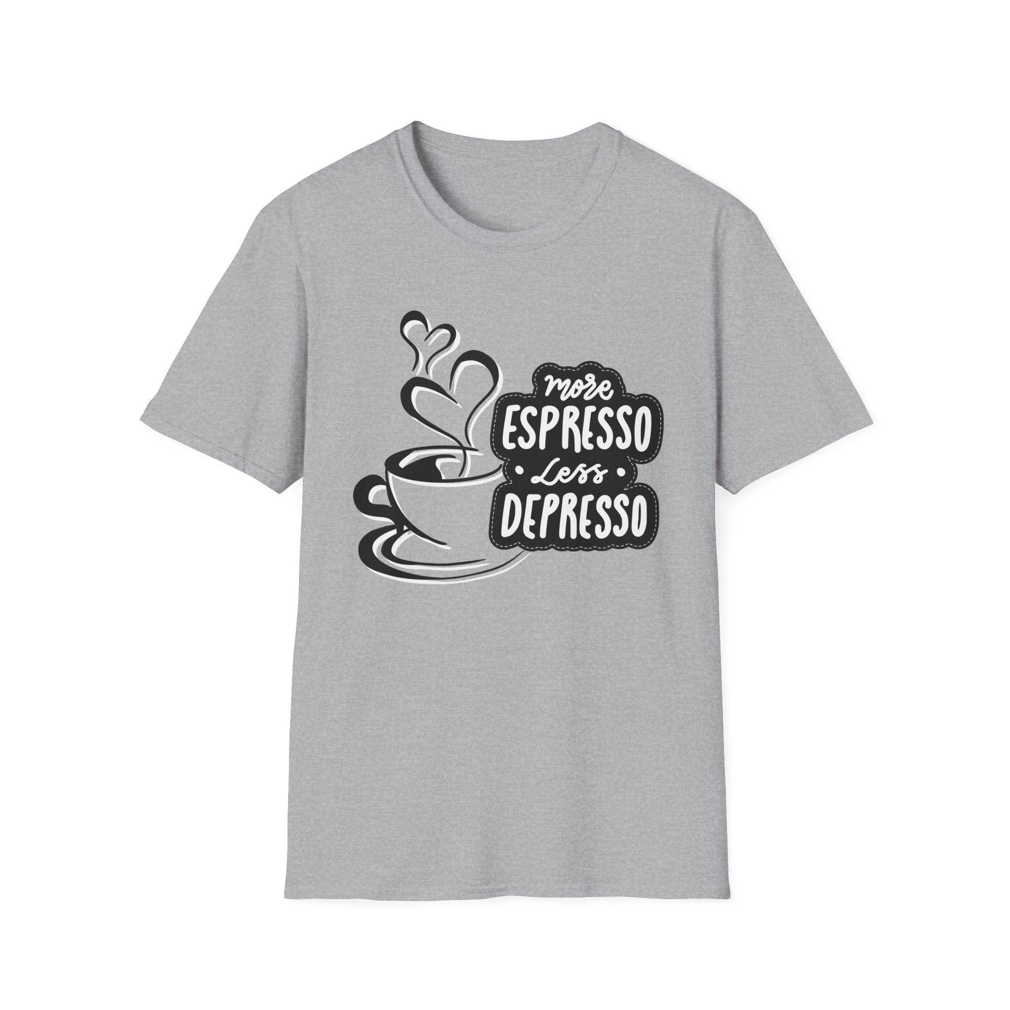 Coffee Lover's Softstyle T-Shirt, Unisex Funny Tee, Espresso Vibes Gift, Casual Wear, Great for Birthdays & Coffee Events