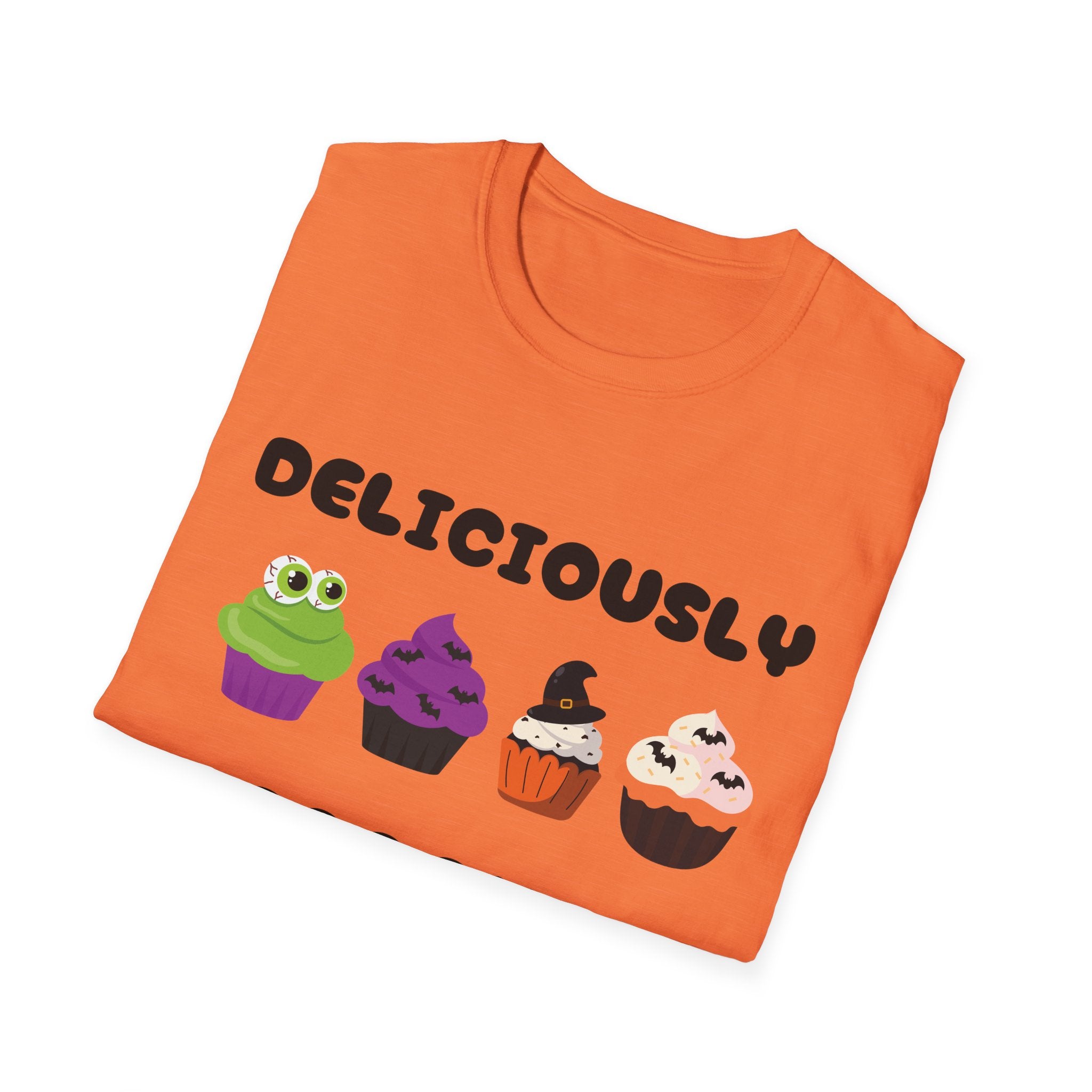 Halloween Cupcake T-Shirt, Cute Spooky Shirt, Fall Fashion Tee, Unisex Graphic Tee, Halloween Gifts for Her