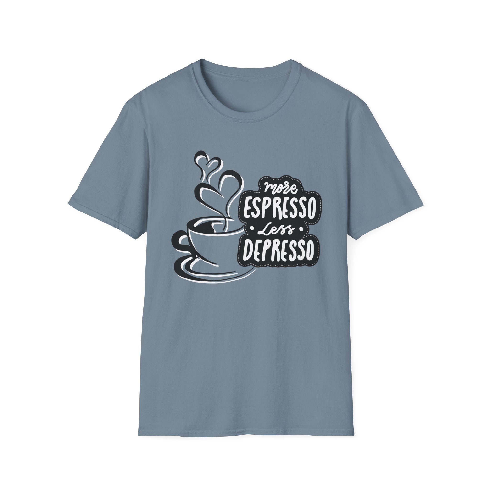Coffee Lover's Softstyle T-Shirt, Unisex Funny Tee, Espresso Vibes Gift, Casual Wear, Great for Birthdays & Coffee Events