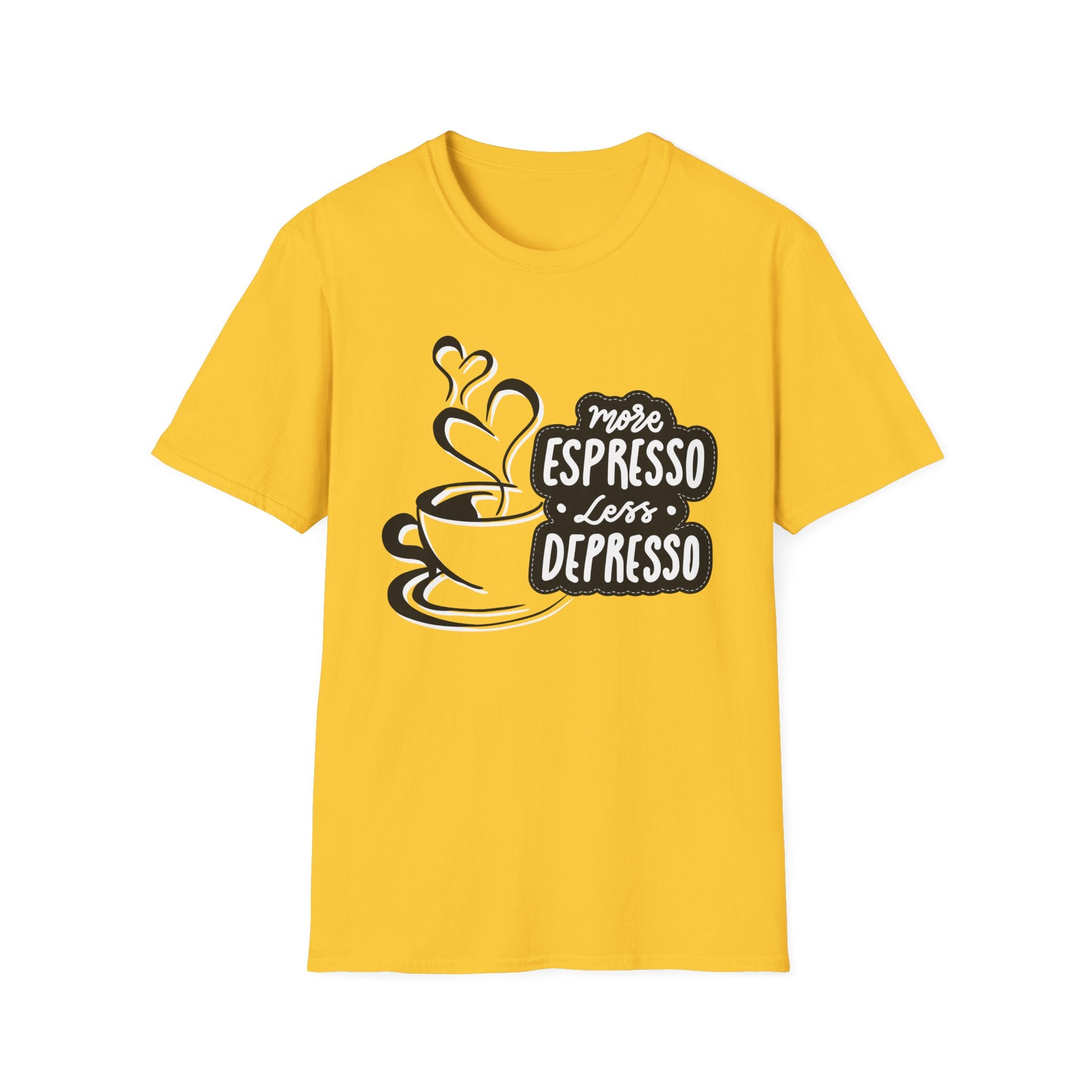 Coffee Lover's Softstyle T-Shirt, Unisex Funny Tee, Espresso Vibes Gift, Casual Wear, Great for Birthdays & Coffee Events