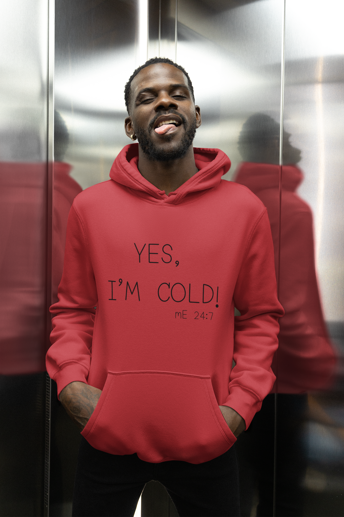 Cozy Winter Sweatshirt: Yes, I'm Cold! Unisex Hoodie, Funny Gift, Winterwear, Casual Comfort, Everyday Style