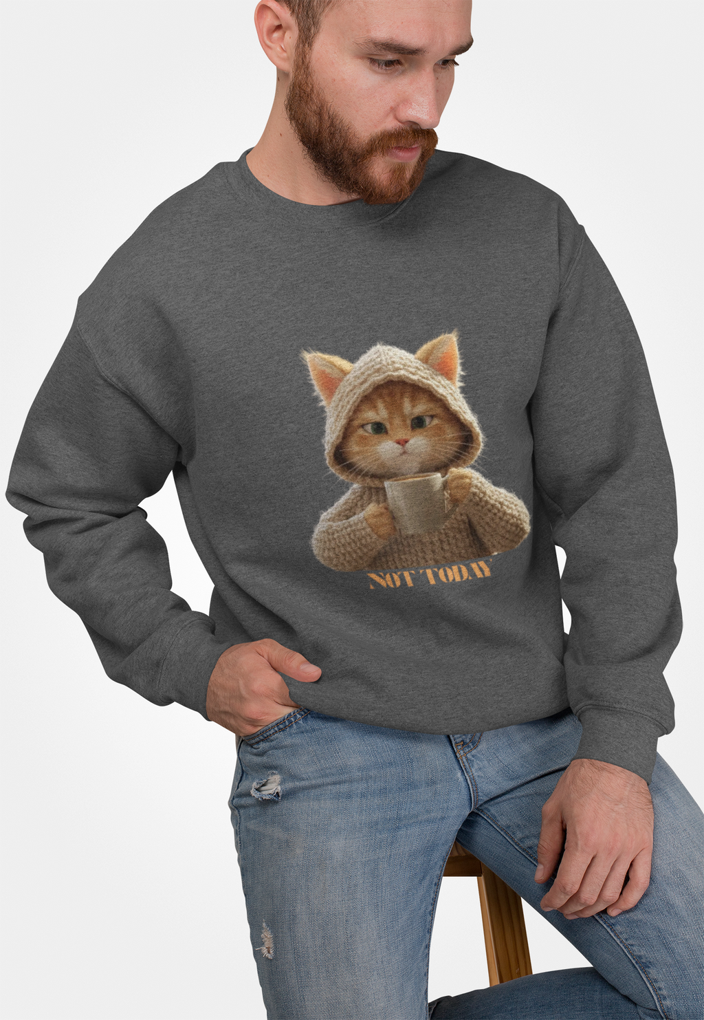 Cat Lover's Cozy Crewneck Sweatshirt, Funny Cat Sweatshirt, Unique Gift for Cat Owners, Unisex Hoodie Alternative, Cute Animal [...]