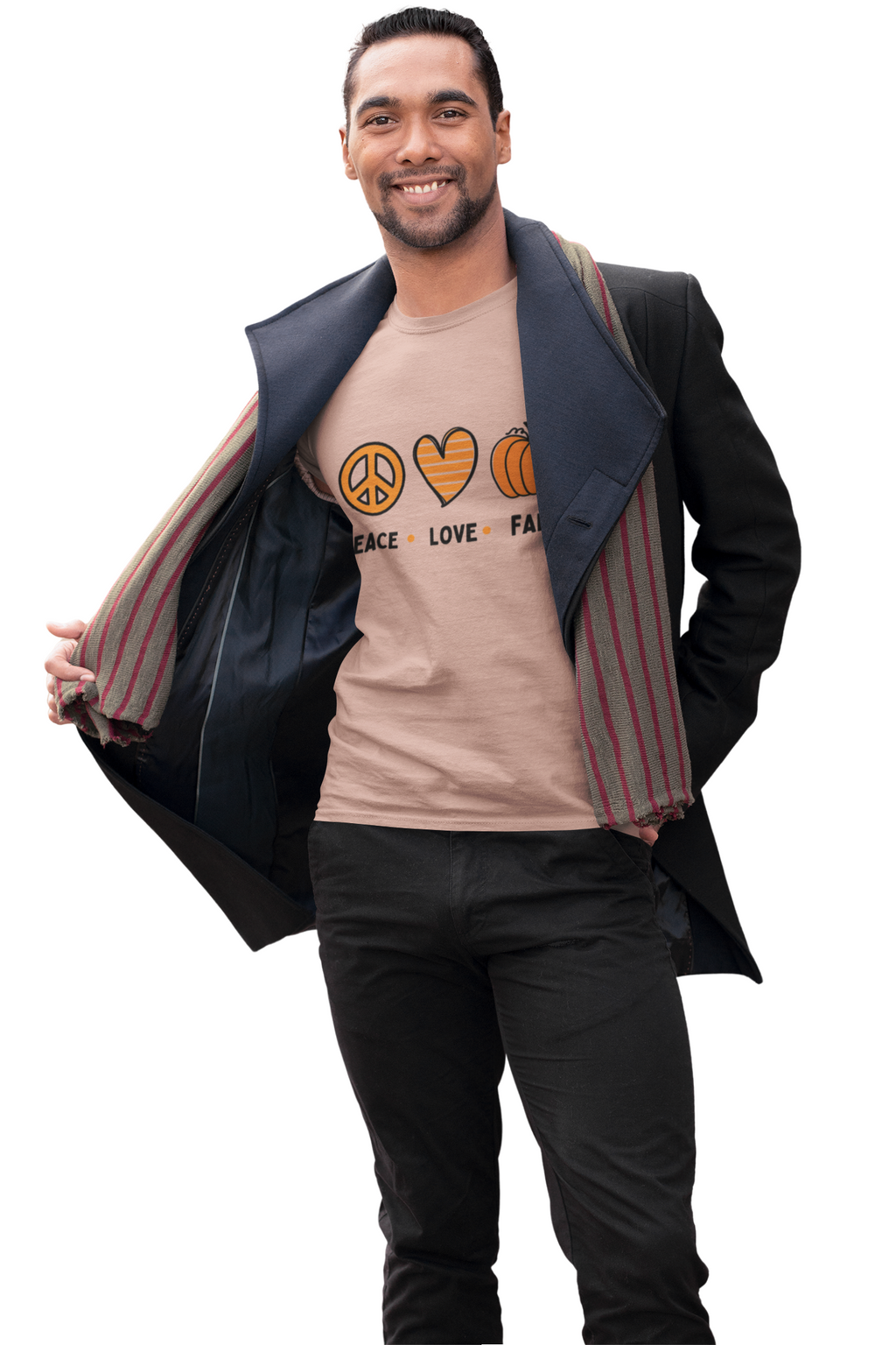 Peace Love Fall Tee, Autumn T-Shirt, Unisex Short Sleeve Shirt, Festival Apparel, Cozy Fall Clothing