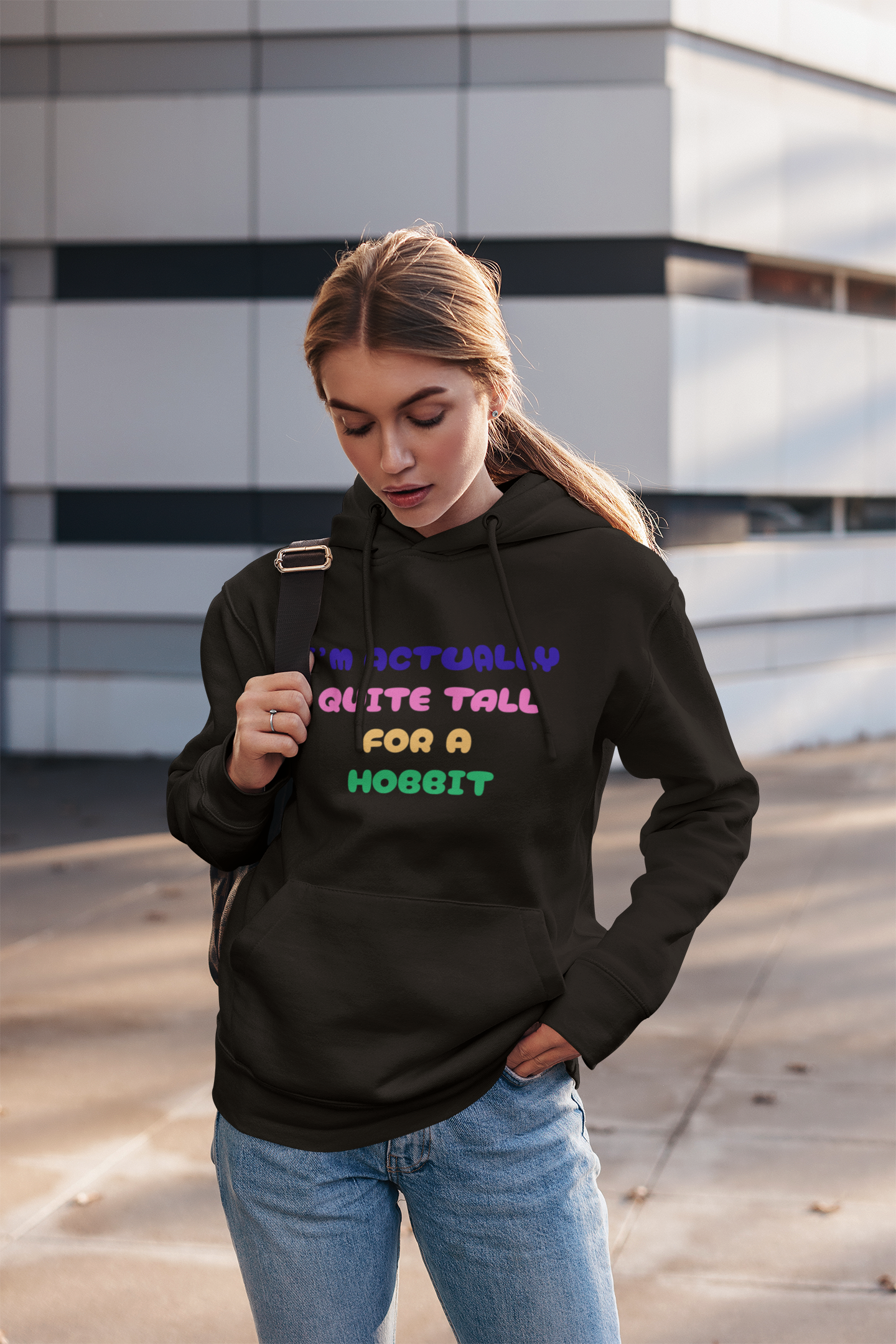 Hooded Sweatshirt: Fun Quote for Fantasy Lovers, Cozy Gift for Hobbits, Graphic Pullover for Parties, Casual Everyday Wear, Perfect [...]