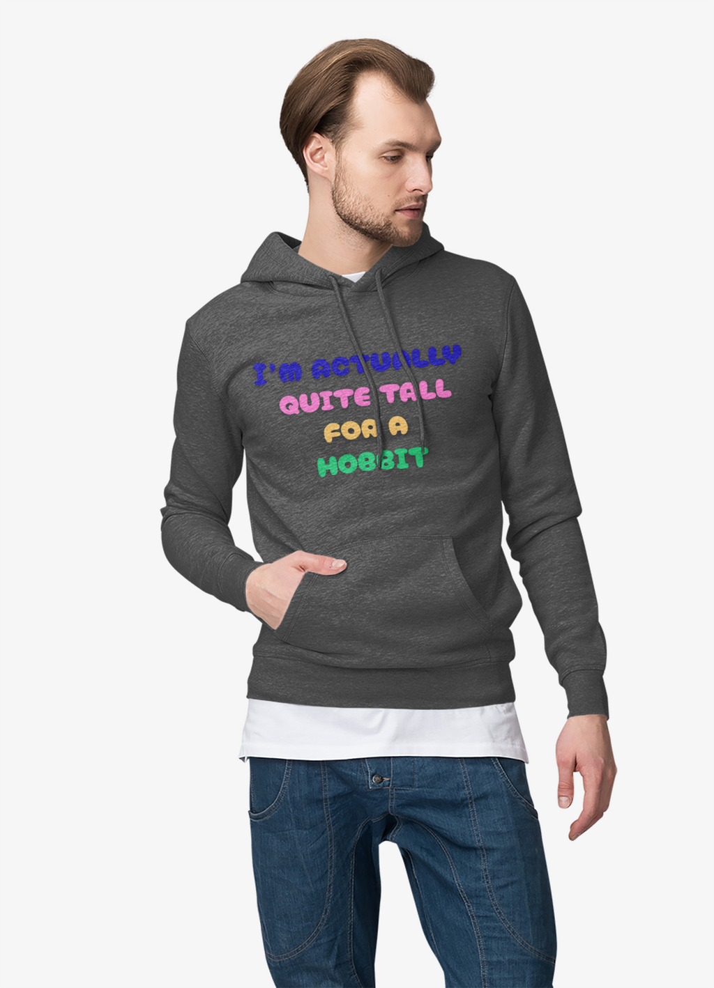 Hooded Sweatshirt: Fun Quote for Fantasy Lovers, Cozy Gift for Hobbits, Graphic Pullover for Parties, Casual Everyday Wear, Perfect [...]