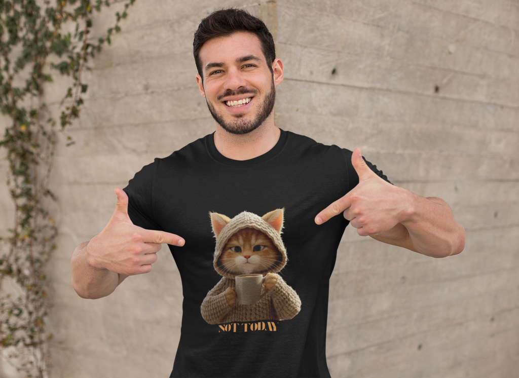 Cute Cat Graphic Unisex T-Shirt, Funny Cat Lover Gift, Cozy Casual Apparel, Birthday Gift, Relaxed Daywear