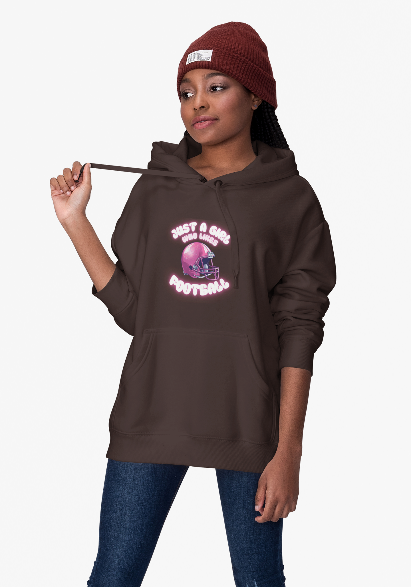 Retro Football Lover’s Hoodie, Comfortable Sweatshirt for Game Day, Trendy Unisex Apparel, Perfect Gift for Sports Fans, Cozy and Stylish