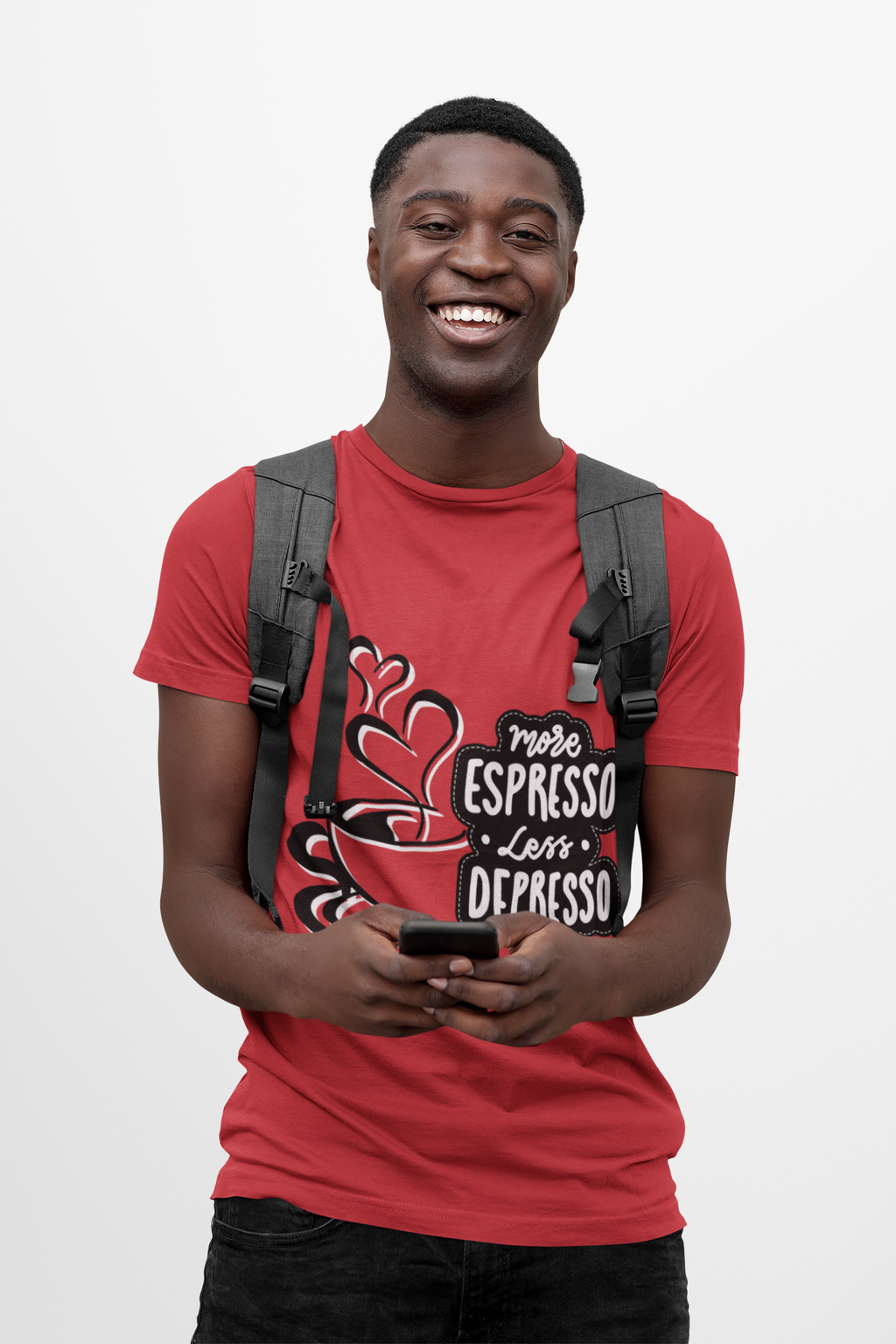 Coffee Lover's Softstyle T-Shirt, Unisex Funny Tee, Espresso Vibes Gift, Casual Wear, Great for Birthdays & Coffee Events