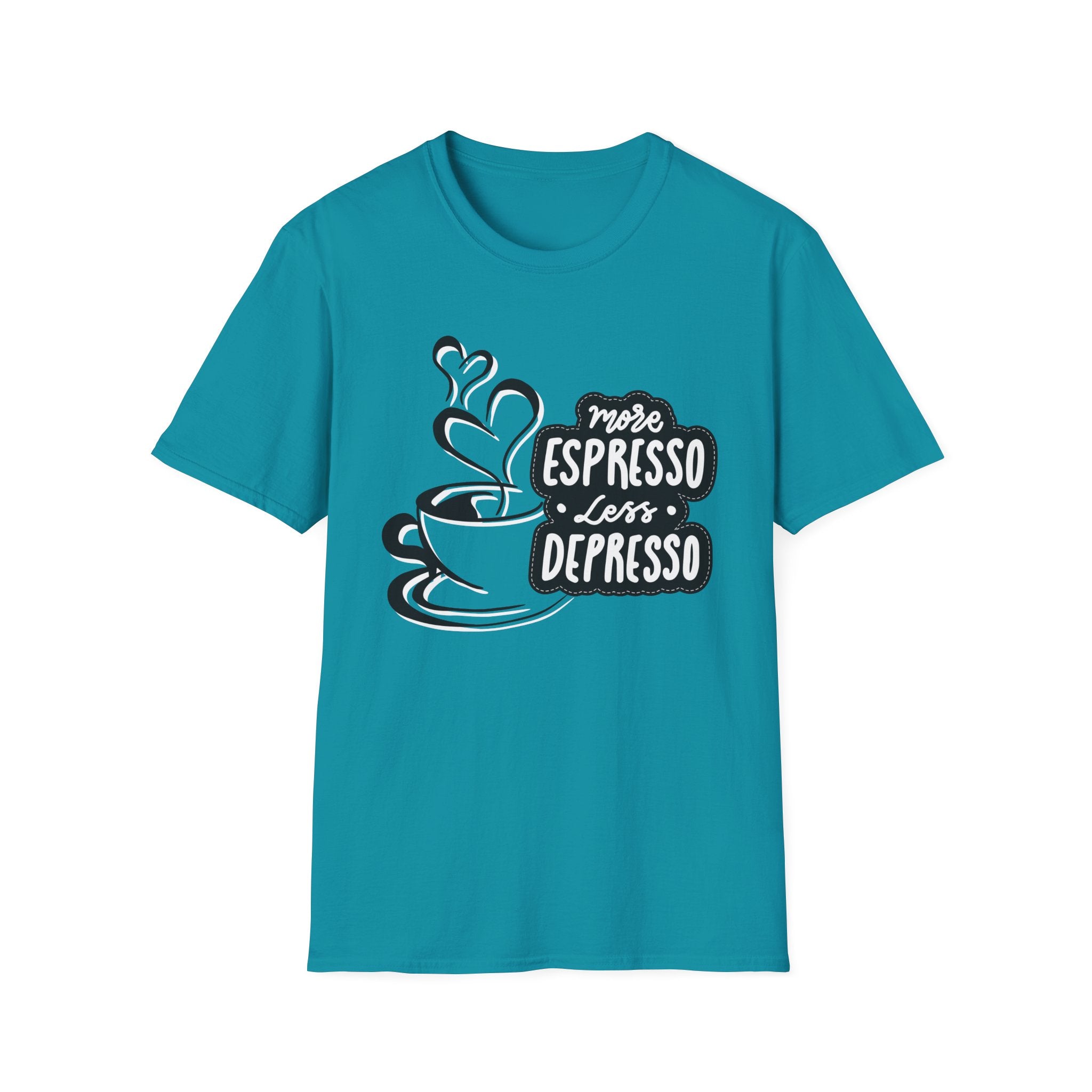 Coffee Lover's Softstyle T-Shirt, Unisex Funny Tee, Espresso Vibes Gift, Casual Wear, Great for Birthdays & Coffee Events
