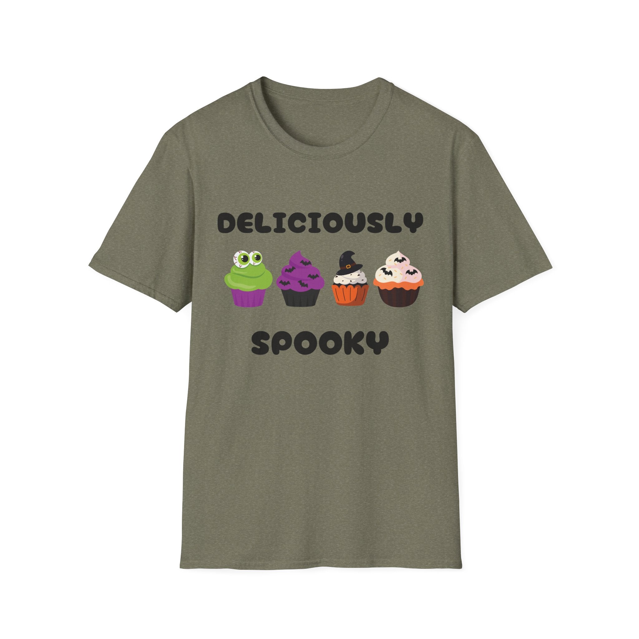 Halloween Cupcake T-Shirt, Cute Spooky Shirt, Fall Fashion Tee, Unisex Graphic Tee, Halloween Gifts for Her