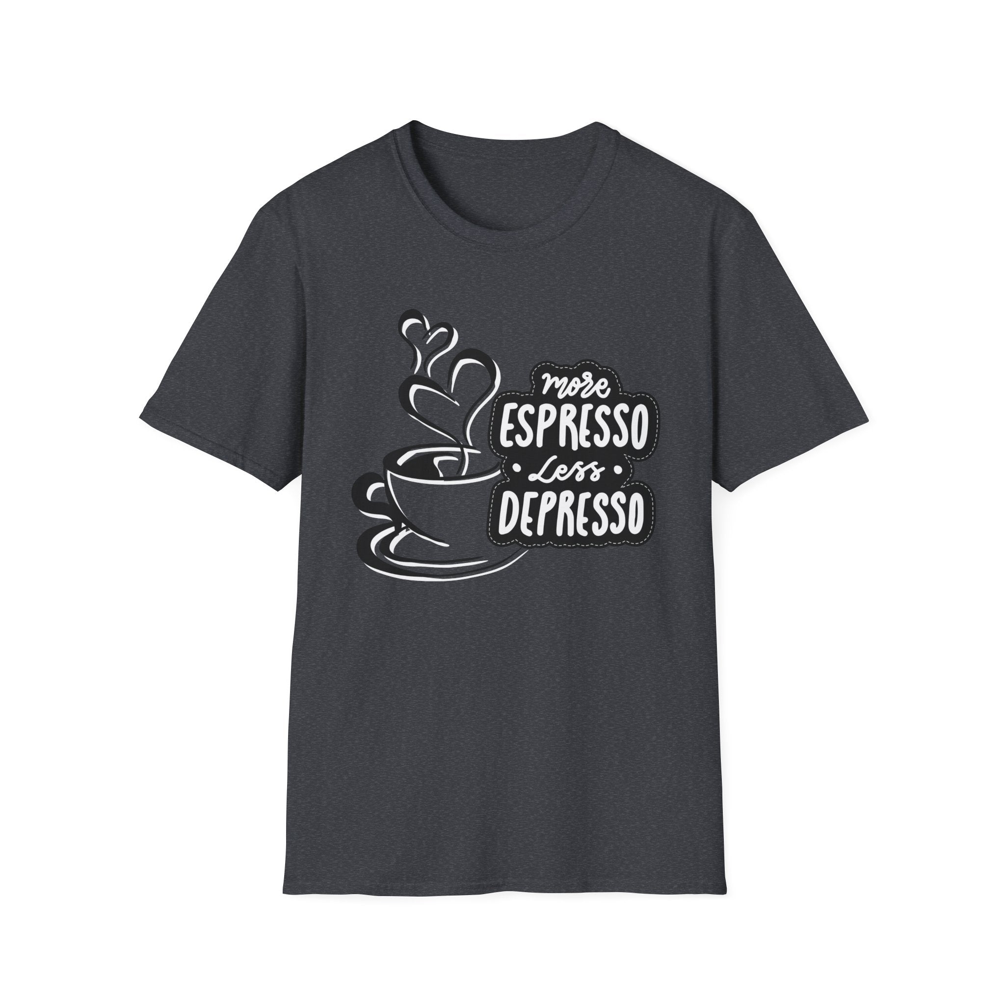 Coffee Lover's Softstyle T-Shirt, Unisex Funny Tee, Espresso Vibes Gift, Casual Wear, Great for Birthdays & Coffee Events