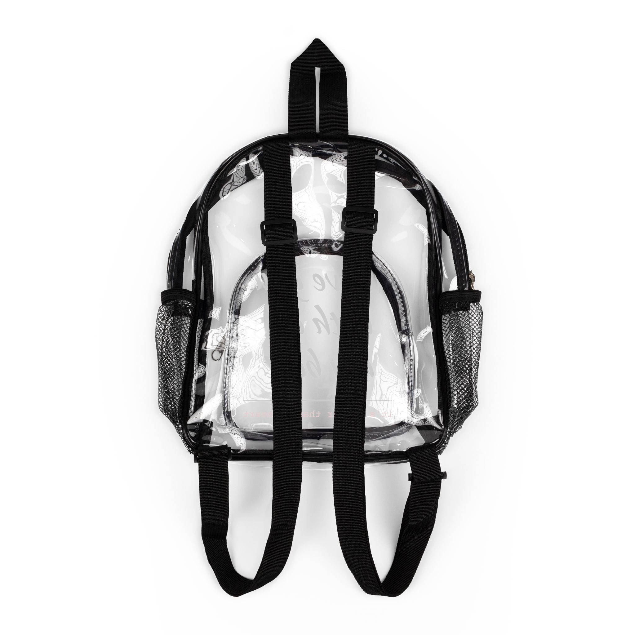 Clear Stadium Backpack - Transparent Crossbody Bag for Concerts, Sports Events, School, Travel, Festival