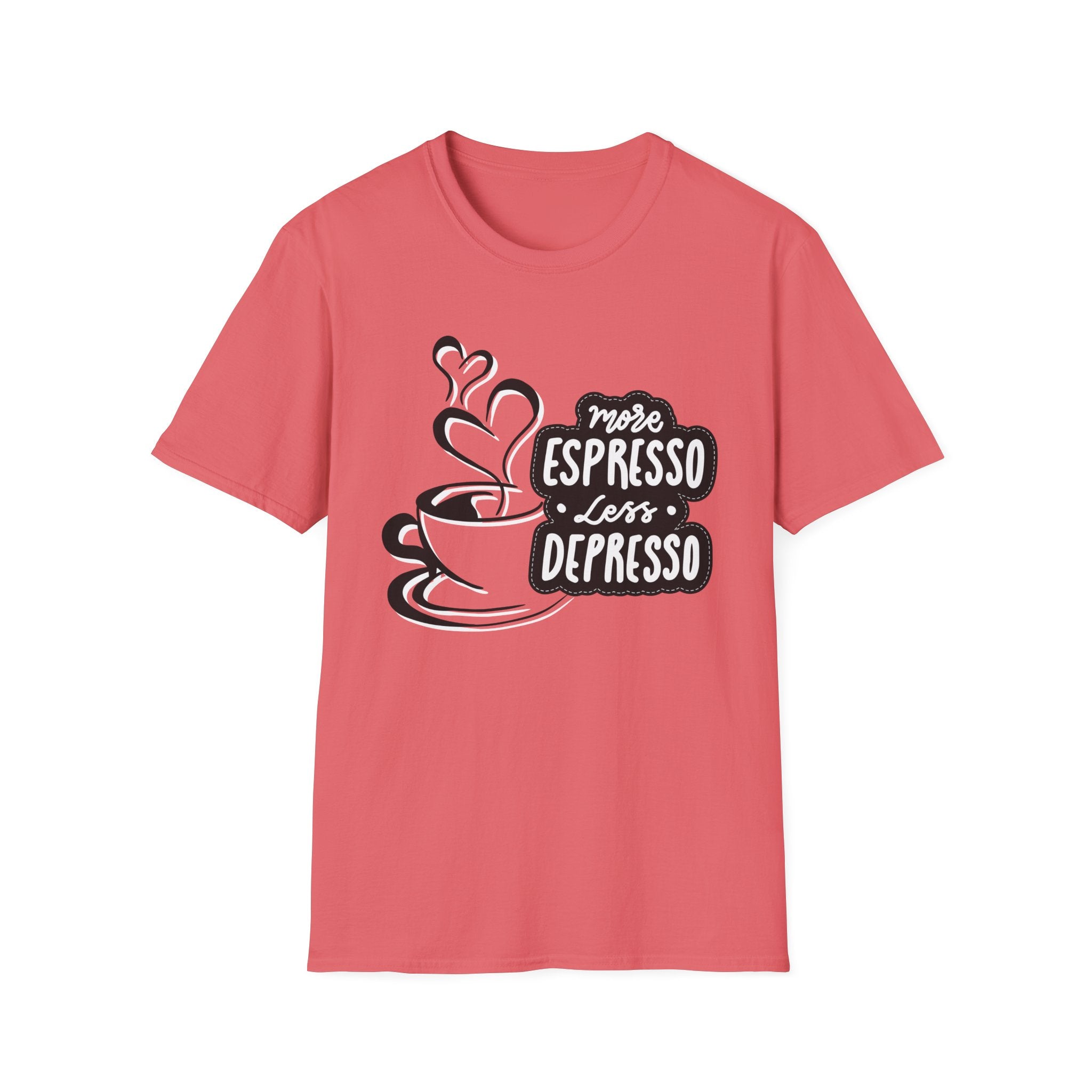 Coffee Lover's Softstyle T-Shirt, Unisex Funny Tee, Espresso Vibes Gift, Casual Wear, Great for Birthdays & Coffee Events